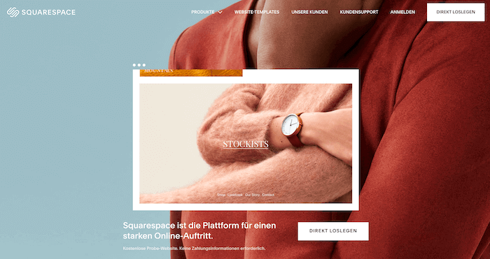 Squarespace Startseite