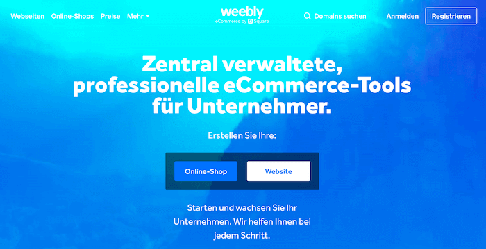 Weebly Startseite