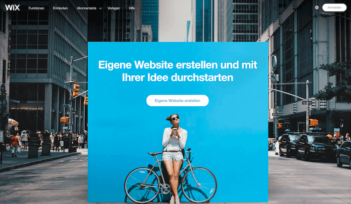 Wix Startseite